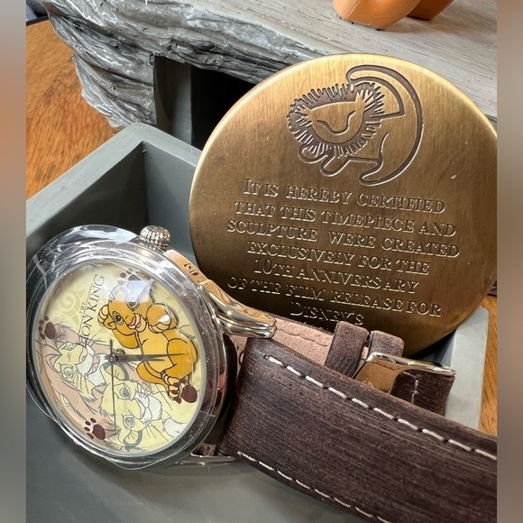 T21.Disney Lion King Ltd Ed 871/1000 Simba Pride Rock Figurines 10th Anniversary - Picture 5 of 10